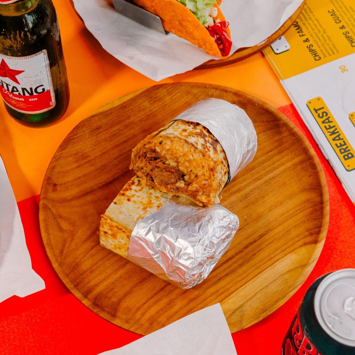 Fresh burritos and bowls at Taco Kitchen