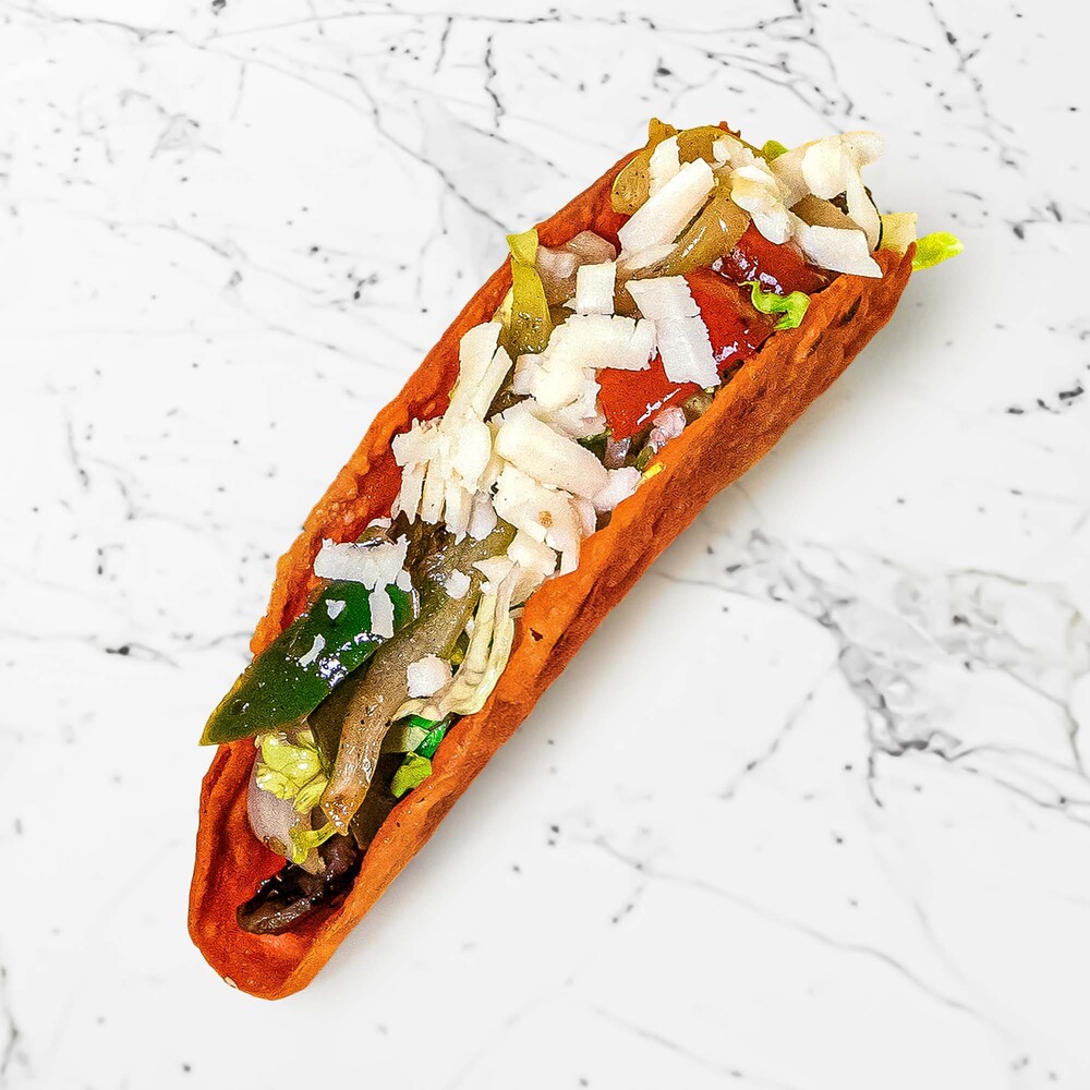 Crunchy Veggie and Shrooms Taco